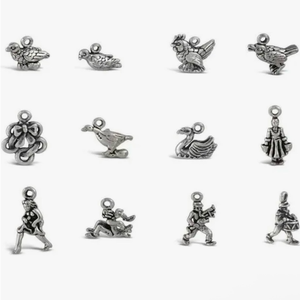 Christmas 12 DAYS STERLING MINI CHARMS
STERLING SILVER